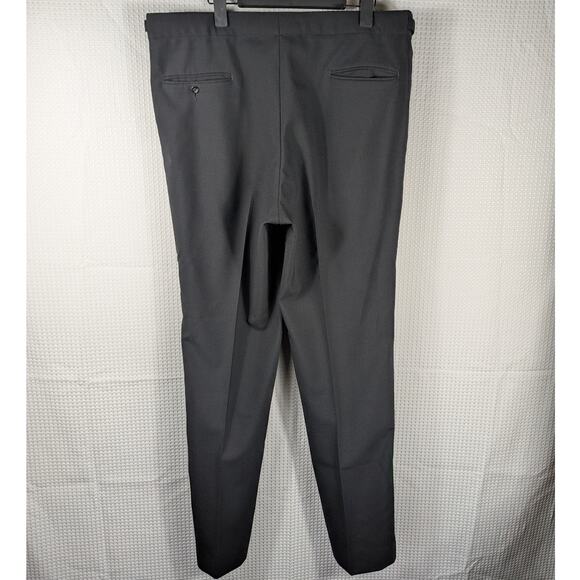 Mitchell’s Atlanta GA Dress Pants 44x36 Black Adjustable Waist USA Made R5 - Picture 2 of 3
